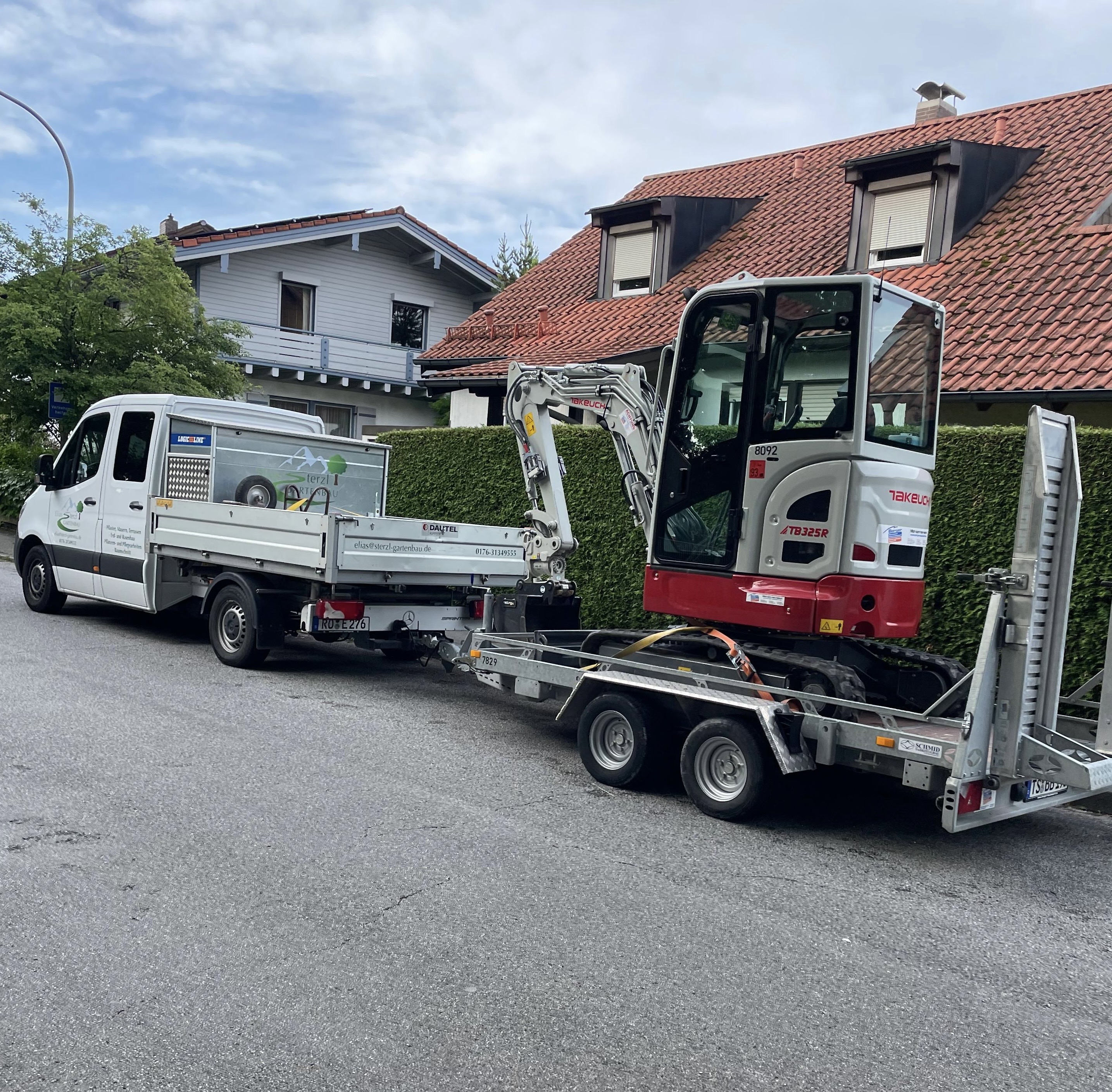 Entwässerungsarbeiten im Außenbereich